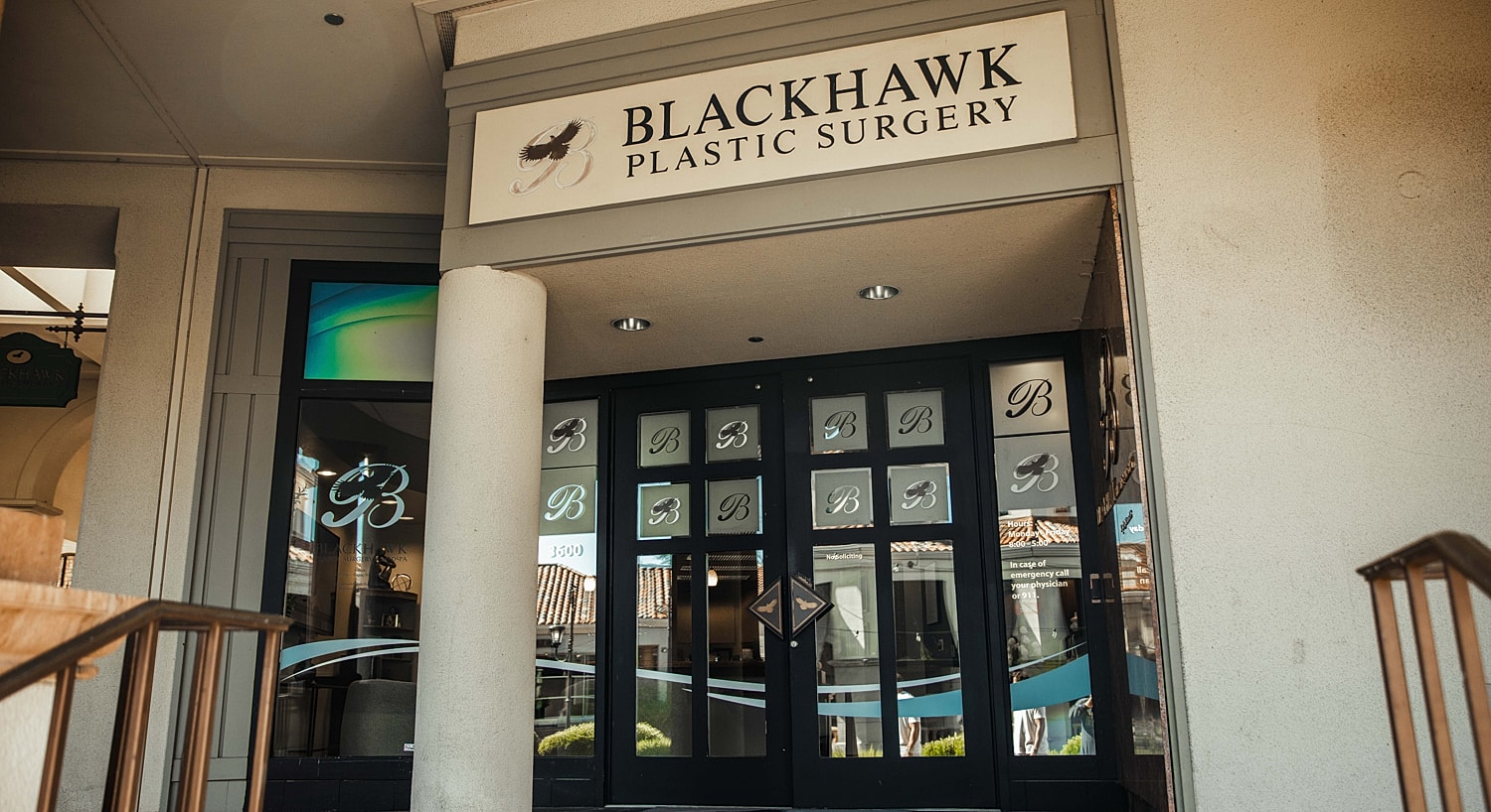 Entrance of Blackhawk Plastic Surgery office.