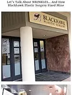 Blackhawk Plastic Surgery office entrance.
