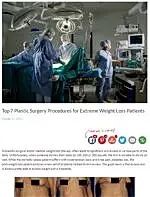Surgeons performing plastic surgery in operating room